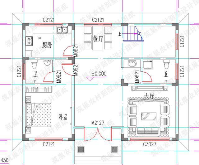 三層別墅全套設(shè)計(jì)圖，簡潔大氣的外觀設(shè)計(jì)充分考慮了現(xiàn)代人的生活習(xí)慣！