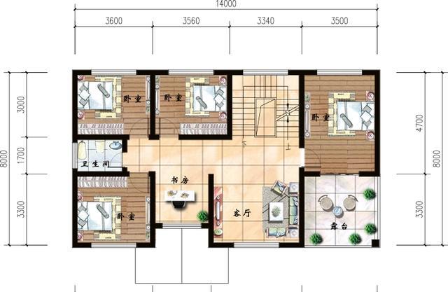 三層別墅設計圖，主體造價28萬左右。 小而精致！