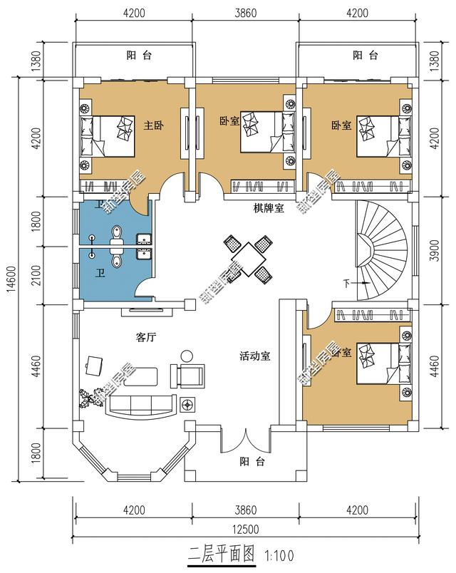 4款二層別墅設計圖，現在大多人都喜歡建二層別墅，經濟又實用