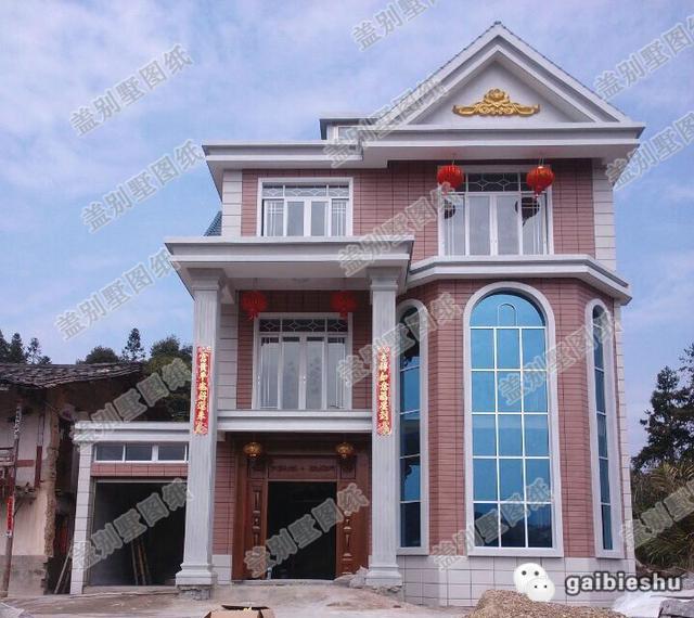 13×15米三層框架結構別墅設計施工效果圖，帶挑空客廳，十分華麗氣派