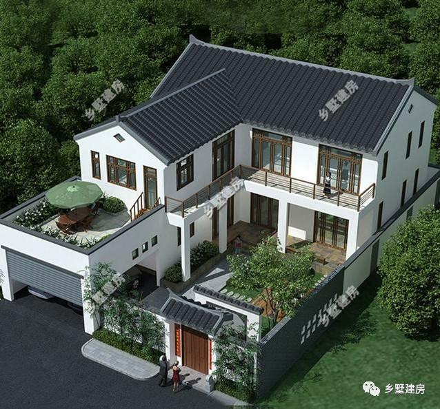 古色古香的三層中式別墅設(shè)計(jì)圖，農(nóng)村自建房的最佳選擇！