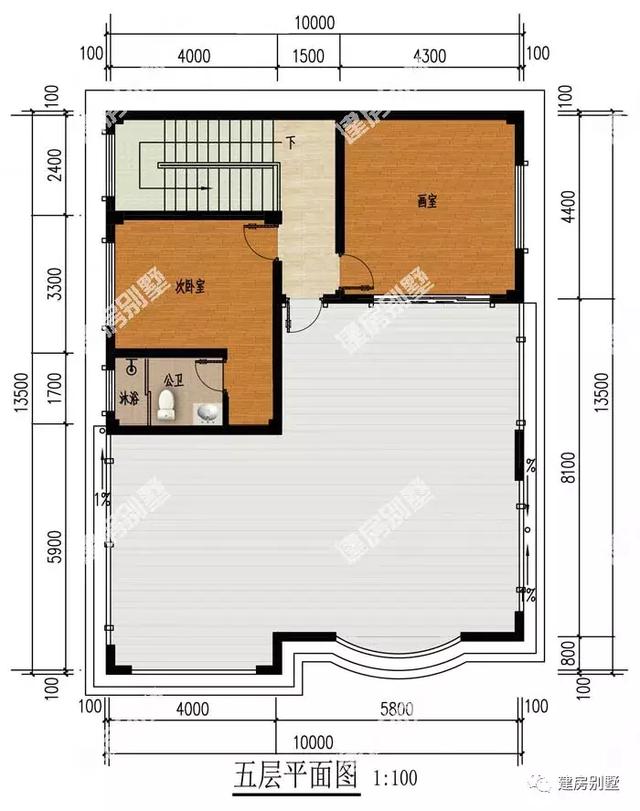 兩款高層別墅設計圖，外墻都用紅面磚，美觀又喜慶，為你帶來好福氣