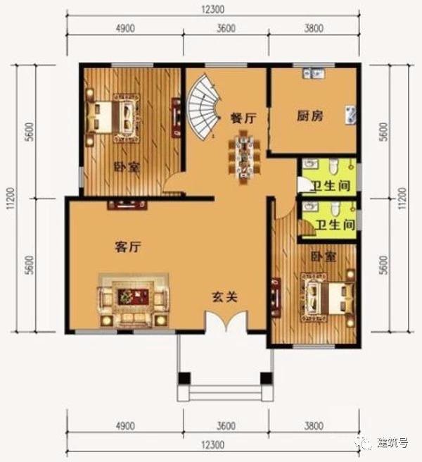 4套小面積二層農村別墅設計圖，造價經濟，適合普通家庭建造