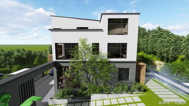 四層豪華現代別墅設計圖，框架結構，主體造價65萬左右