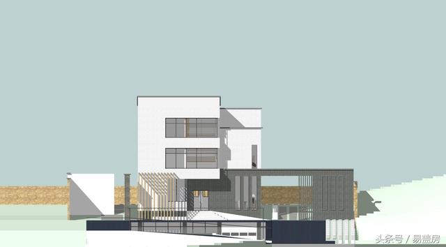 四層豪華現代別墅設計圖，框架結構，主體造價65萬左右