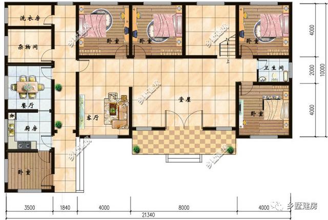 來看看這四款一層別墅設(shè)計(jì)圖，可以建給父母當(dāng)養(yǎng)老房