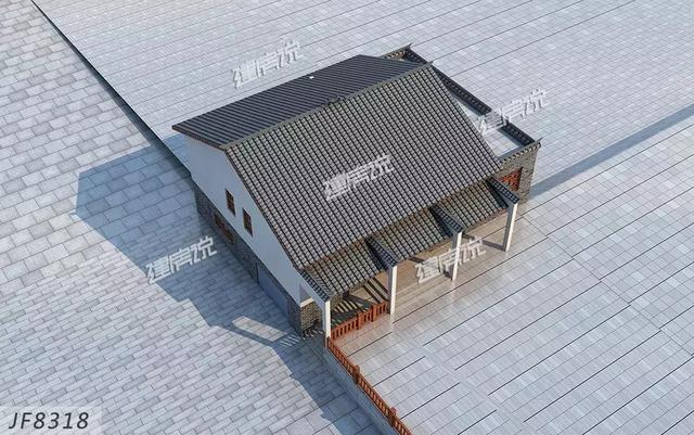 帶花園和庭院的二層新中式別墅設計圖，符合現在大眾的審美，開啟幸福生活