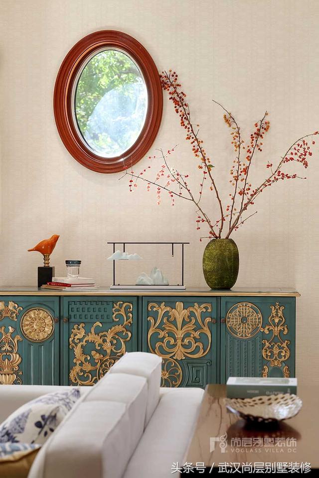 500平新中式風格別墅裝修設計案例-打造出如出水芙蓉般的新中式靜雅空間