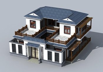 農村二層四合院設計圖，秒殺各種洋別墅