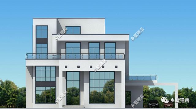 四層農村自建別墅設計圖，外觀造型簡約大氣，外觀造型覺得令你贊嘆不覺。