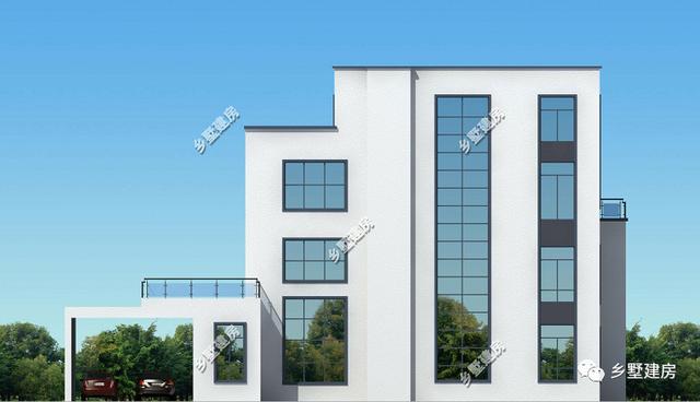 四層農村自建別墅設計圖，外觀造型簡約大氣，外觀造型覺得令你贊嘆不覺。