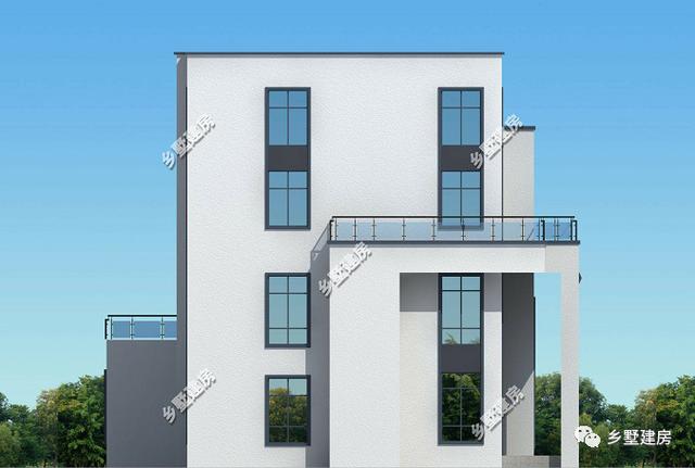 四層農村自建別墅設計圖，外觀造型簡約大氣，外觀造型覺得令你贊嘆不覺。