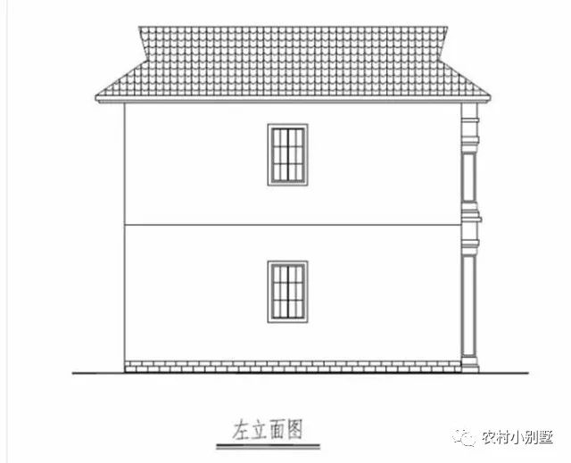 11.6x9米二層現代小別墅圖，帶開放式車庫和大露臺
