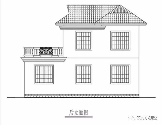 11.6x9米二層現代小別墅圖，帶開放式車庫和大露臺