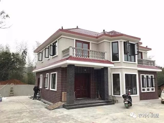 12.3x9米二層小別墅設計圖，附多張建好的實拍圖，爆款