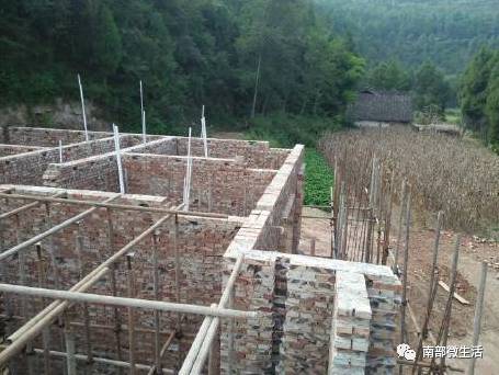 農村小伙自建一層小別墅過程全直播，自建房的可以看看哦