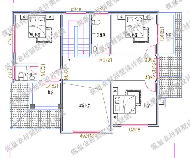 15×11米二層農村小別墅設計圖，外觀造型明麗獨特，主體造價28萬。