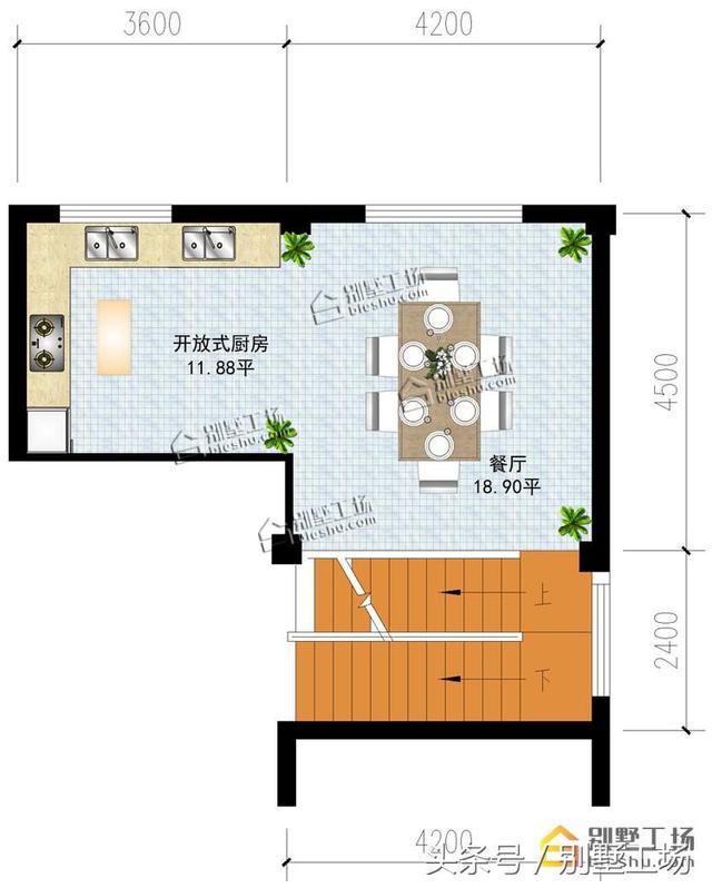 三層半農村別墅設計圖，占地144.67㎡，帶夾層設計，漂亮實用，造價36萬~45萬左右。
