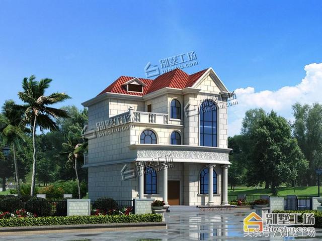 三層半農村別墅設計圖，占地144.67㎡，帶夾層設計，漂亮實用，造價36萬~45萬左右。