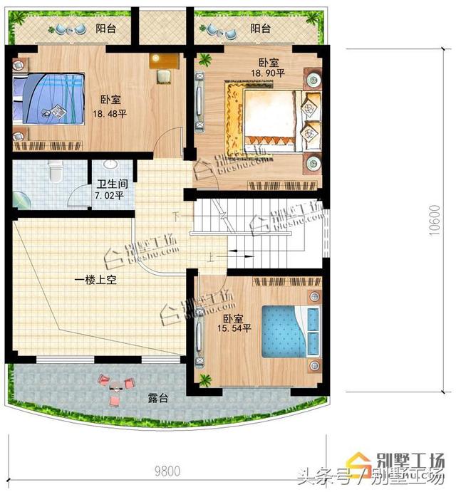 三層半農村別墅設計圖，占地144.67㎡，帶夾層設計，漂亮實用，造價36萬~45萬左右。