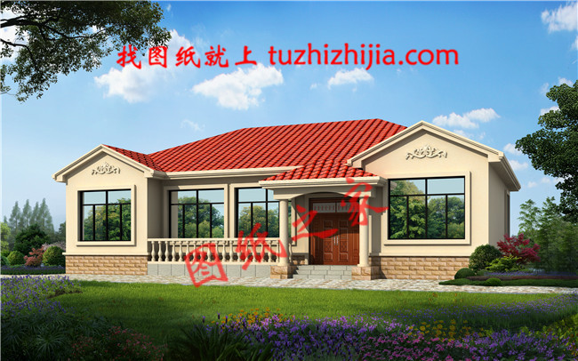 鄉(xiāng)村一層房屋設(shè)計(jì)圖，養(yǎng)老還是一層好