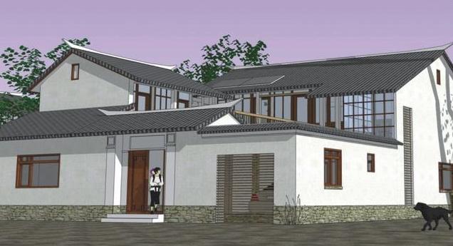 13.3X11.9米中式二層別墅設計圖，帶車庫，想必會勾起你對家鄉(xiāng)的思念。