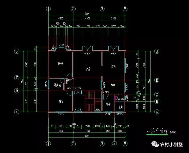 13x10二層帶地下室小別墅設計圖，外觀時尚
