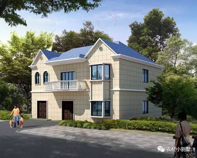 13x10二層帶地下室小別墅設計圖，外觀時尚