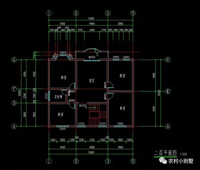 13x10二層帶地下室小別墅設計圖，外觀時尚