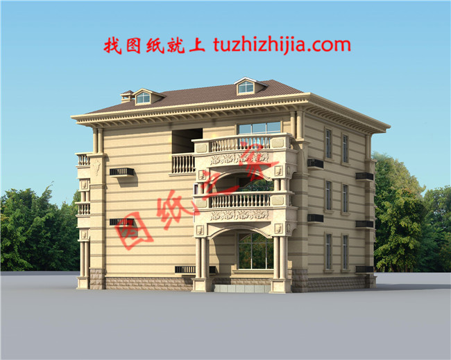 豪華三層別墅設計圖紙,戶型極佳,帶書房和棋牌室、KTV