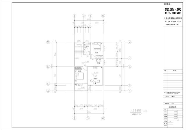 四棟三層別墅設計圖，簡單實用，戶型溫馨，適合農村建設。
