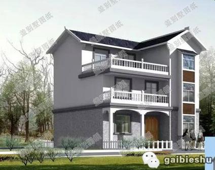 10×13米三層中式別墅設計圖，戶型別致雅觀，布局合理實用，主體造價大概28萬。