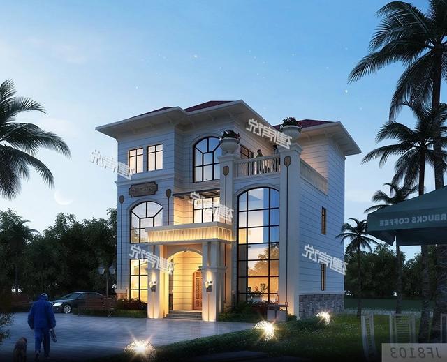 占地120平的三層別墅設(shè)計(jì)圖，簡單實(shí)用，我很喜歡這一款。