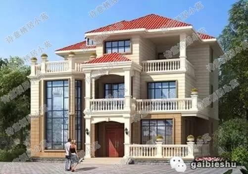 14×14米三層新農村自建房，主體造價42萬左右。