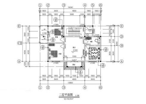 14×8米三層農(nóng)村別墅設(shè)計(jì)圖，外觀設(shè)計(jì)簡約大氣，帶烤火房+堂屋。