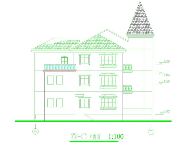 最新出品的18x16米三層尖頂歐式自建房，帶外觀效果圖。