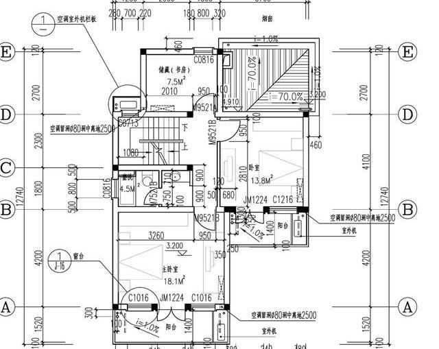 農(nóng)村三層小戶型別墅設(shè)計圖，帶閣樓，施工難度不高，適合大部分農(nóng)村家庭建造。