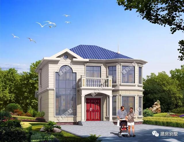 11.2×13.8米二層農村別墅設計圖，造價不高，外觀這般美，對于小家庭來說最合適不過的了。