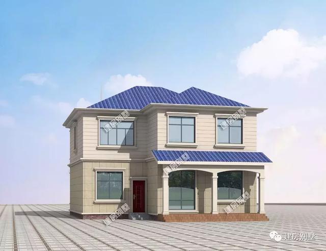 11.2×13.8米二層農村別墅設計圖，造價不高，外觀這般美，對于小家庭來說最合適不過的了。