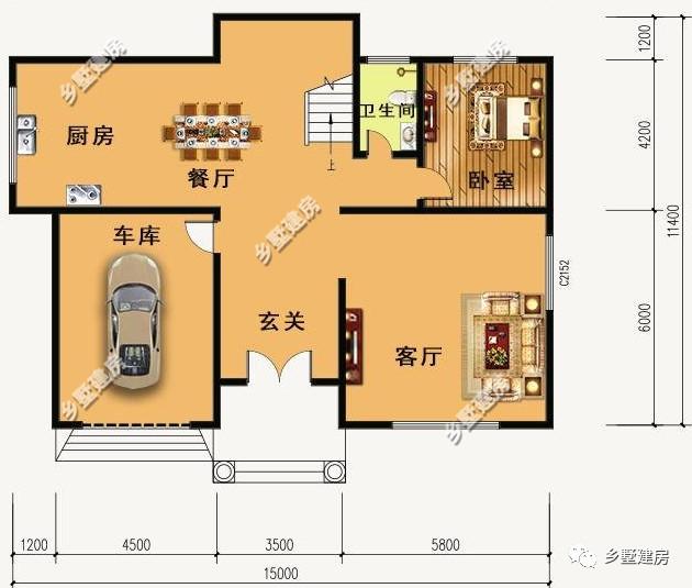兩款15X11米農村小別墅，不僅顏值高，而且還實用，要是建上一棟啊，想低調都難嘍！
