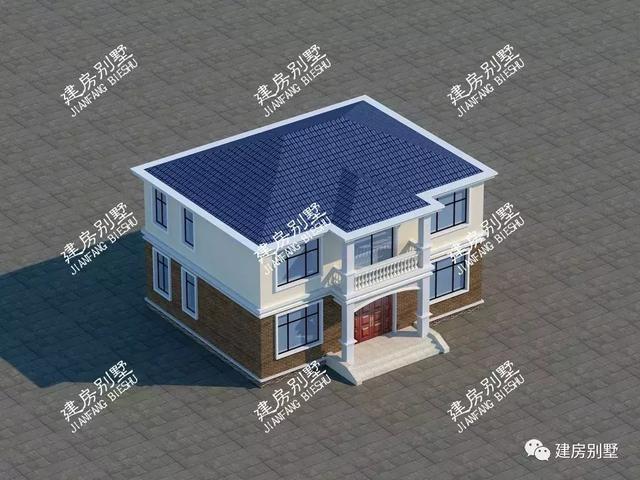 兩棟都是12.6×11.8米的二層別墅設計圖，外觀造型簡約，看著就很賞心悅目。