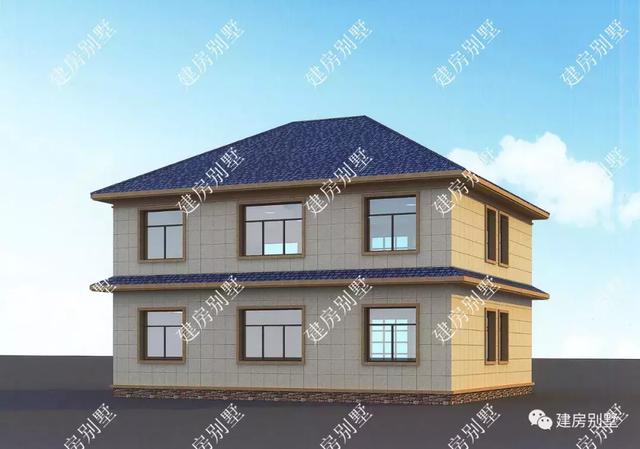 兩棟都是12.6×11.8米的二層別墅設計圖，外觀造型簡約，看著就很賞心悅目。