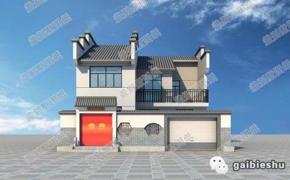 10×11米二層自建房，徽派建筑風格，低調而典雅，室內布局合理，功能齊全。