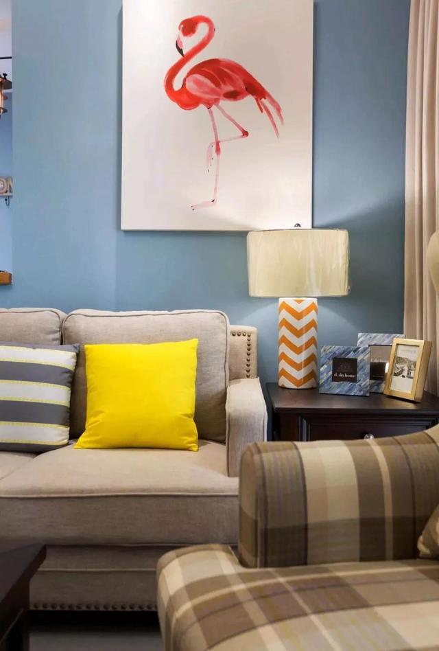 現(xiàn)代美式風(fēng)格100平裝修，最亮眼的是吧臺(tái)，可以做沙發(fā)墻。