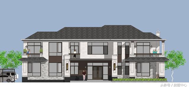 兩棟兩層簡歐別墅設計圖，帶酒窖+土灶+鍋爐房，居住使用功能非常齊全，非常適合北方居住。