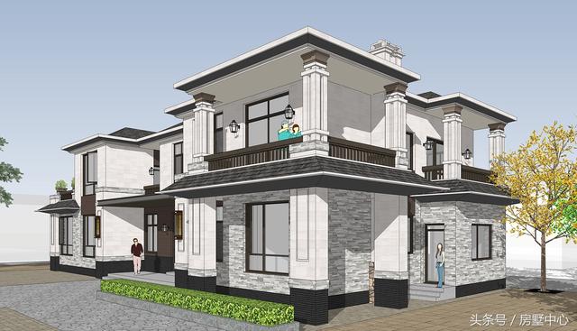 兩棟兩層簡歐別墅設計圖，帶酒窖+土灶+鍋爐房，居住使用功能非常齊全，非常適合北方居住。