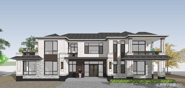 兩棟兩層簡歐別墅設計圖，帶酒窖+土灶+鍋爐房，居住使用功能非常齊全，非常適合北方居住。