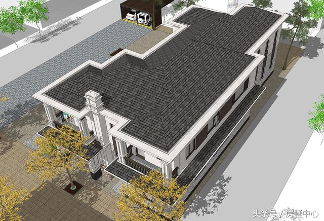 兩棟兩層簡歐別墅設計圖，帶酒窖+土灶+鍋爐房，居住使用功能非常齊全，非常適合北方居住。