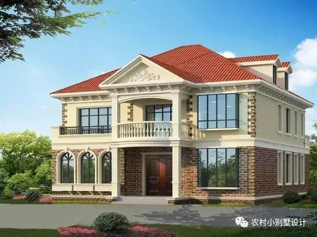 14×15.6米兩層半閣樓農村別墅設計圖，好看又實用