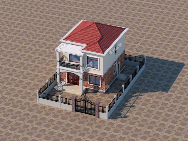 三款小戶型農村二層別墅，三種不同建筑風格，最低主體造價18萬。